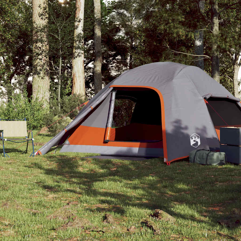 Vidaxl koepeltent 4-persoons waterdicht grijs