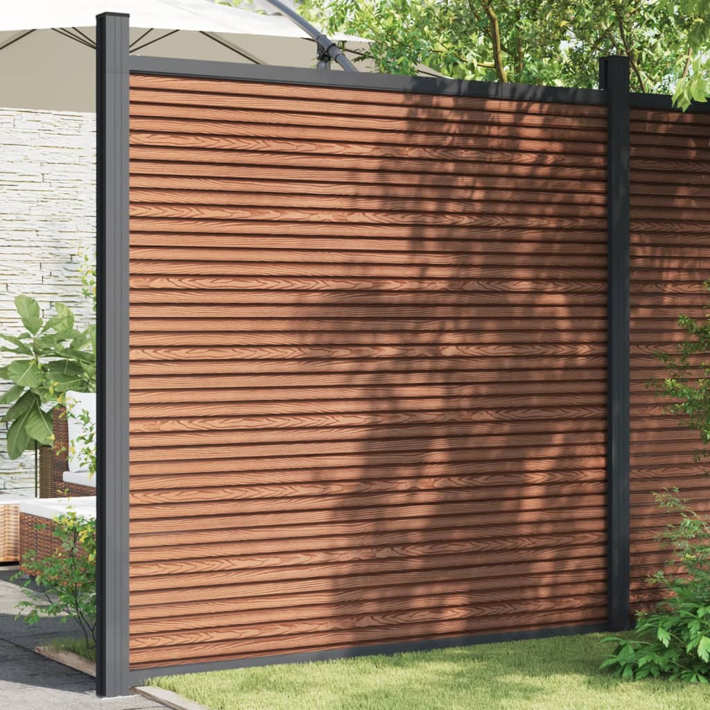Vidaxl schuttingpaneel 173x186 cm hkc bruin