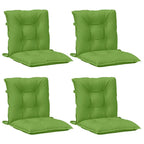 Vidaxl stoelkussens 4 st lage rug 100x50x7 cm stof gemêleerd groen