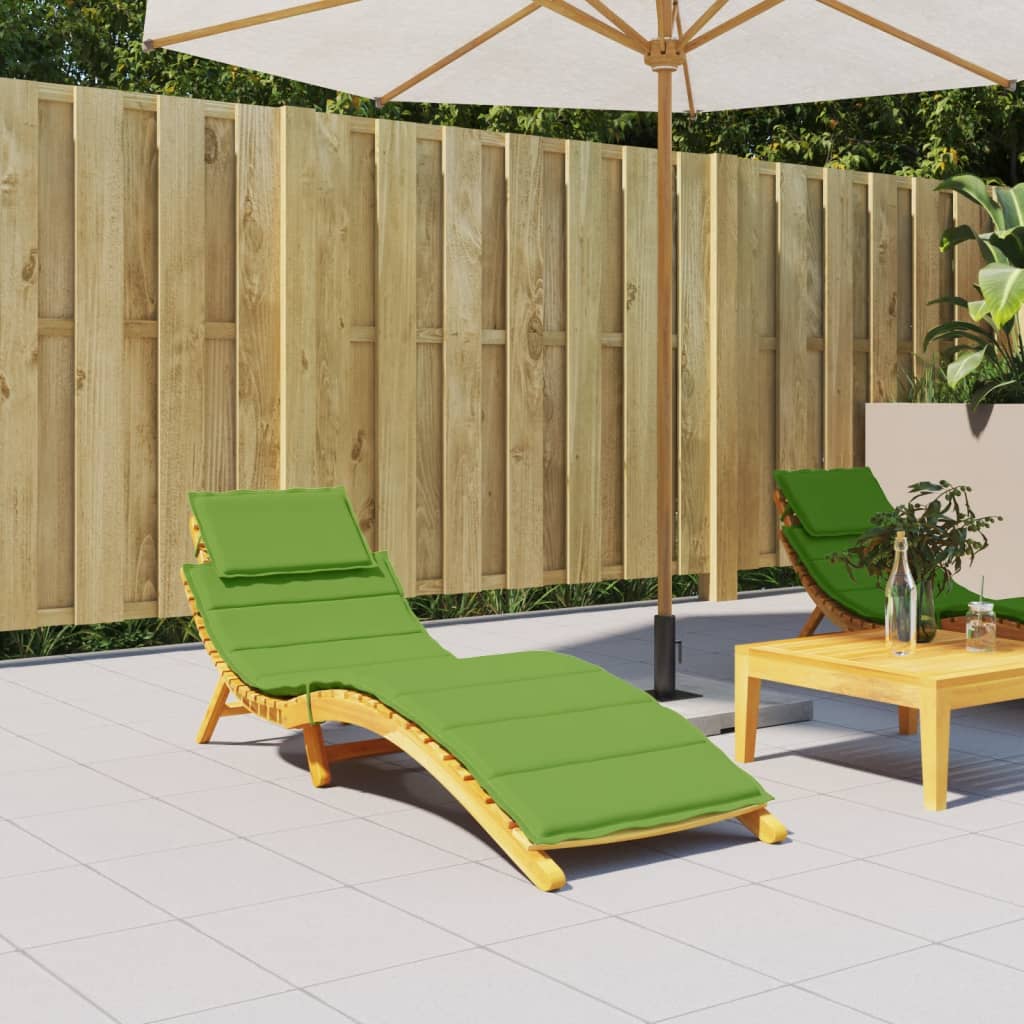 Vidaxl ligbedkussen 186x58x4 cm stof gemêleerd groen