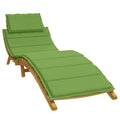 Vidaxl ligbedkussen 186x58x4 cm stof gemêleerd groen