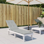 Vidaxl terrasstoelkussen (75+105)x50x3 cm stof gemêleerd lichtgrijs