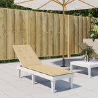 Vidaxl terrasstoelkussen (75+105) x 50 x 4 cm stof gemêleerd beige