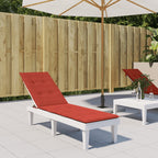 Vidaxl terrasstoelkussen (75+105) x 50 x 4 cm stof gemêleerd rood