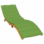 Vidaxl ligbedkussen 200x60x4 cm stof gemêleerd groen