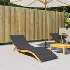 Vidaxl ligbedkussen 200x70x4 cm stof gemêleerd antracietkleurig