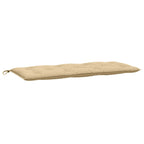 Vidaxl tuinbankkussen 120x50x7 cm stof gemêleerd beige