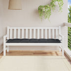 Vidaxl tuinbankkussen 180x50x7 cm stof gemêleerd antracietkleurig