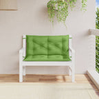 Vidaxl tuinbankkussens 2 st 100x50x7 cm stof gemêleerd groen