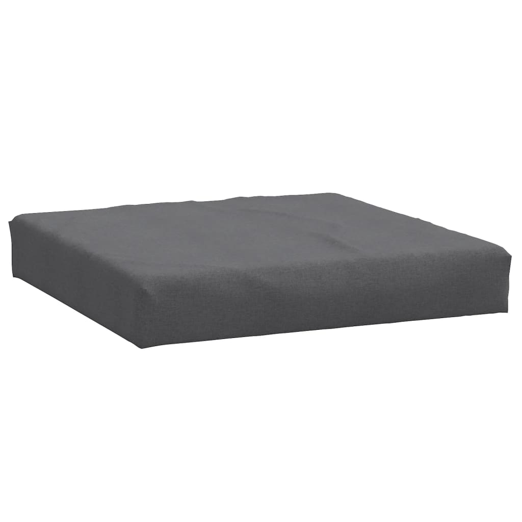 Vidaxl palletkussen 60x60x9,5 cm stof gemêleerd antracietkleurig