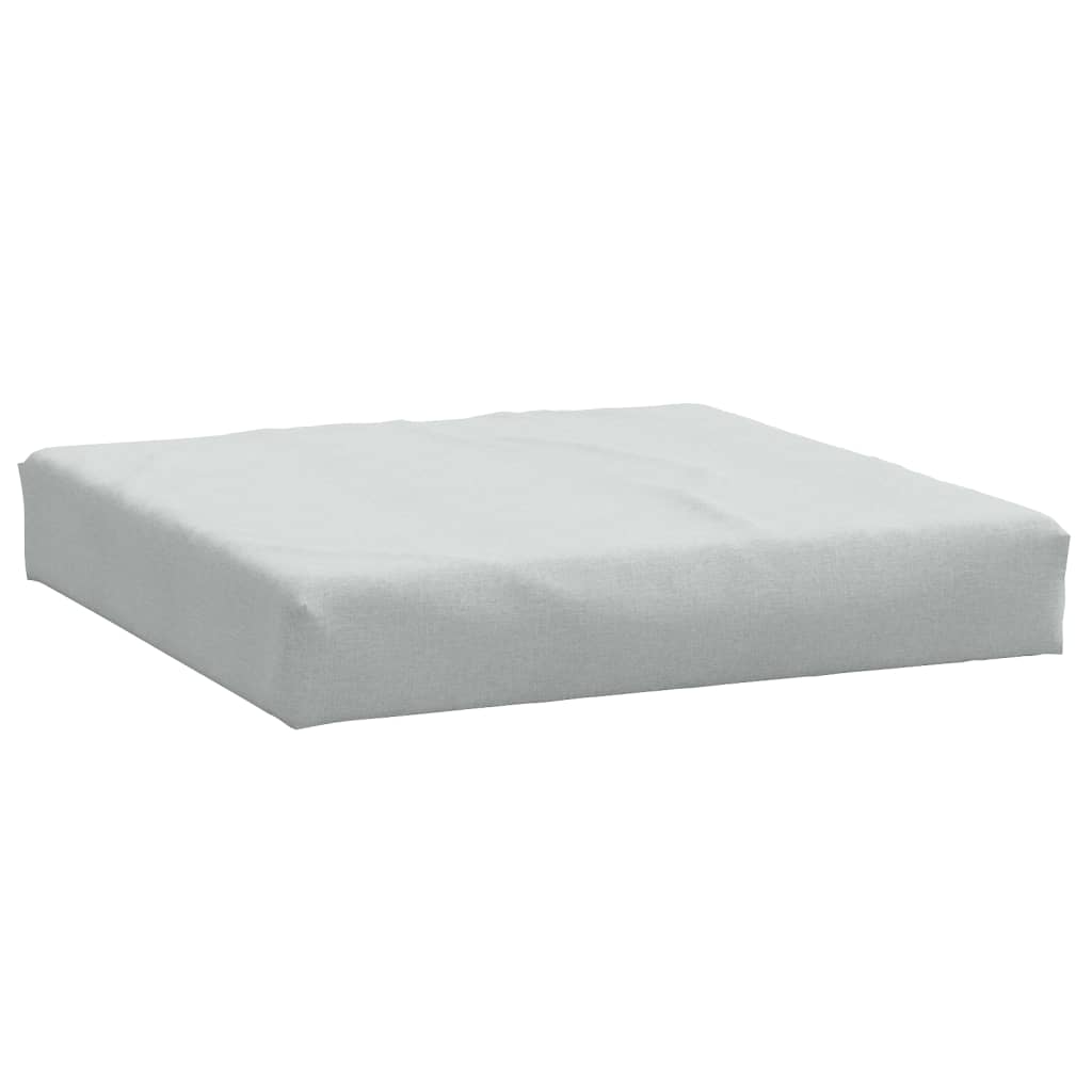 Vidaxl palletkussen 60x60x9,5 cm stof gemêleerd lichtgrijs
