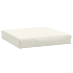 Vidaxl palletkussen 60x60x10 cm stof gemêleerd crèmekleurig