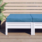 Vidaxl palletkussen 60x60x9,5 cm stof gemêleerd blauw