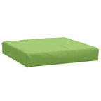 Vidaxl palletkussen 60x60x9,5 cm stof gemêleerd groen