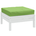 Vidaxl palletkussen 60x60x9,5 cm stof gemêleerd groen