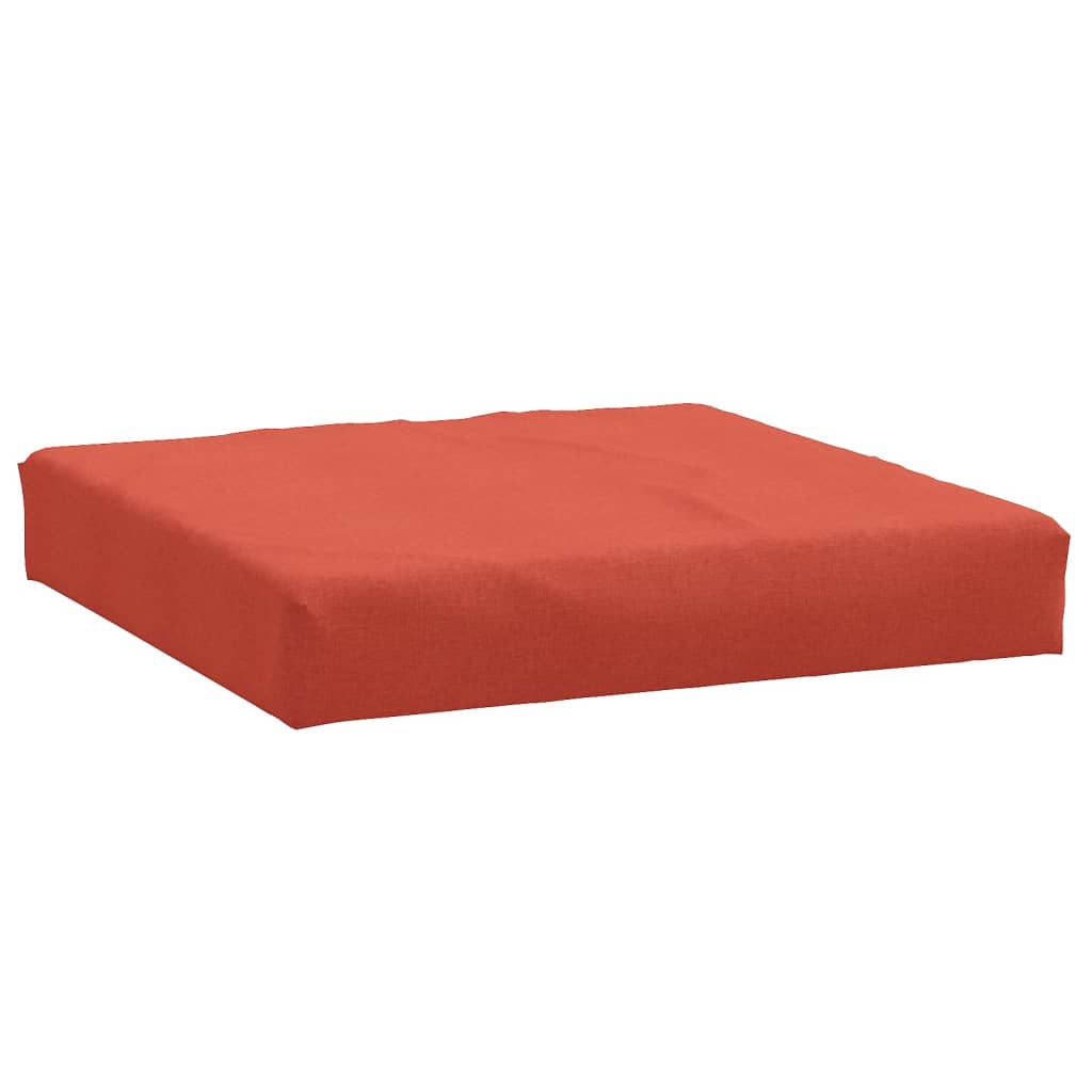 Vidaxl palletkussen 60x60x9,5 cm stof gemêleerd rood