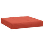 Vidaxl palletkussen 60x60x9,5 cm stof gemêleerd rood