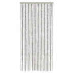 Vidaxl vliegengordijn 90x200 cm chenille lichtgrijs en wit