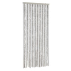 Vidaxl vliegengordijn 90x220 cm chenille lichtgrijs en wit