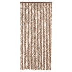 Vidaxl vliegengordijn 90x220 cm chenille beige en donkerbruin