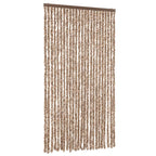 Vidaxl vliegengordijn 100x200 cm chenille beige en donkerbruin