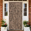 Vidaxl vliegengordijn 100x230 cm chenille beige en donkerbruin
