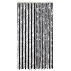 Vidaxl vliegengordijn 100x220 cm chenille grijs en zwart