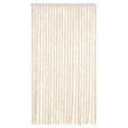 Vidaxl vliegengordijn 100x200 cm chenille beige en wit