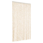 Vidaxl vliegengordijn 100x220 cm chenille beige en wit