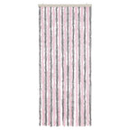 Vidaxl vliegengordijn 56x200 cm chenille zilvergrijs en roze