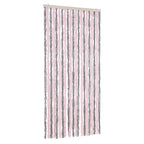 Vidaxl vliegengordijn 90x220 cm chenille zilvergrijs en roze