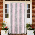 Vidaxl vliegengordijn 100x230 cm chenille zilvergrijs en roze