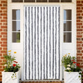 Vidaxl vliegengordijn 100x230 cm chenille grijs en wit