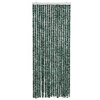 Vidaxl vliegengordijn 56x200 cm chenille groen en wit