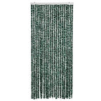Vidaxl vliegengordijn 90x200 cm chenille groen en wit