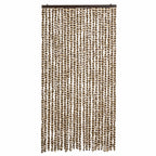 Vidaxl vliegengordijn 100x200 cm chenille beige en bruin