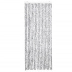 Vidaxl vliegengordijn 56x200 cm chenille lichtgrijs en donkergrijs