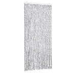 Vidaxl vliegengordijn 90x200 cm chenille lichtgrijs en donkergrijs