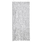 Vidaxl vliegengordijn 90x200 cm chenille lichtgrijs en donkergrijs