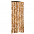 Vidaxl vliegengordijn 56x200 cm chenille okerkleurig en wit