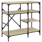 Vidaxl bakkersrek 90x40x84 cm bewerkt hout en metaal sonoma eiken
