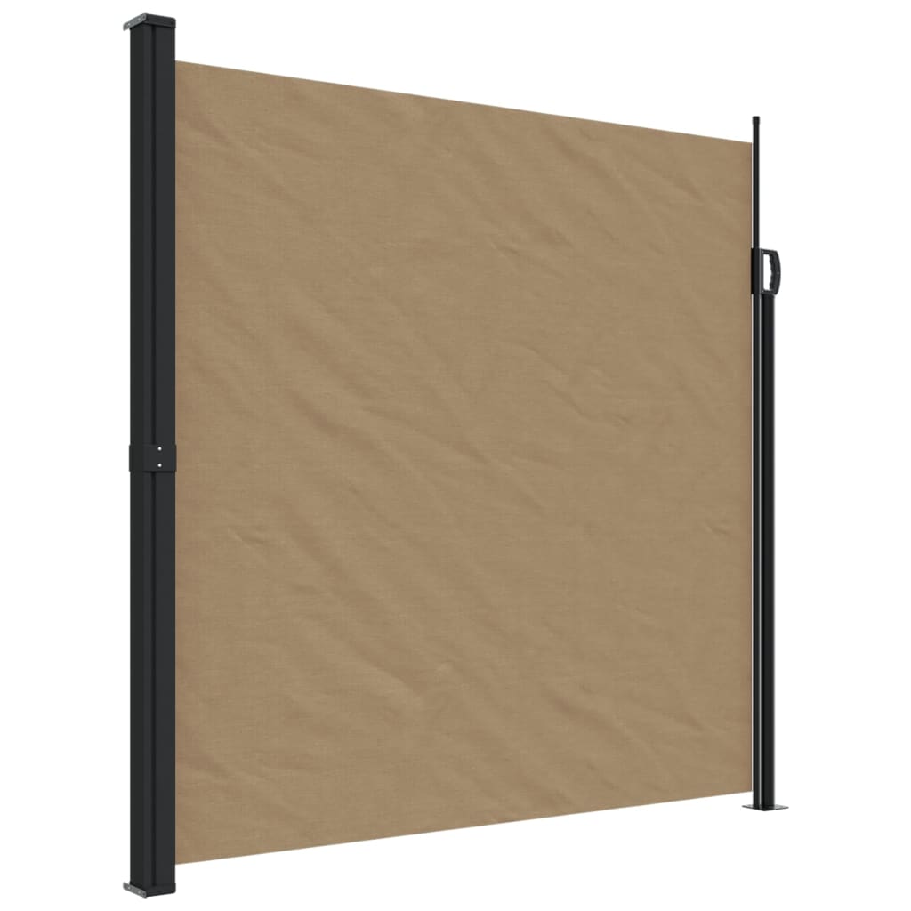 Vidaxl windscherm uittrekbaar 200x500 cm taupe