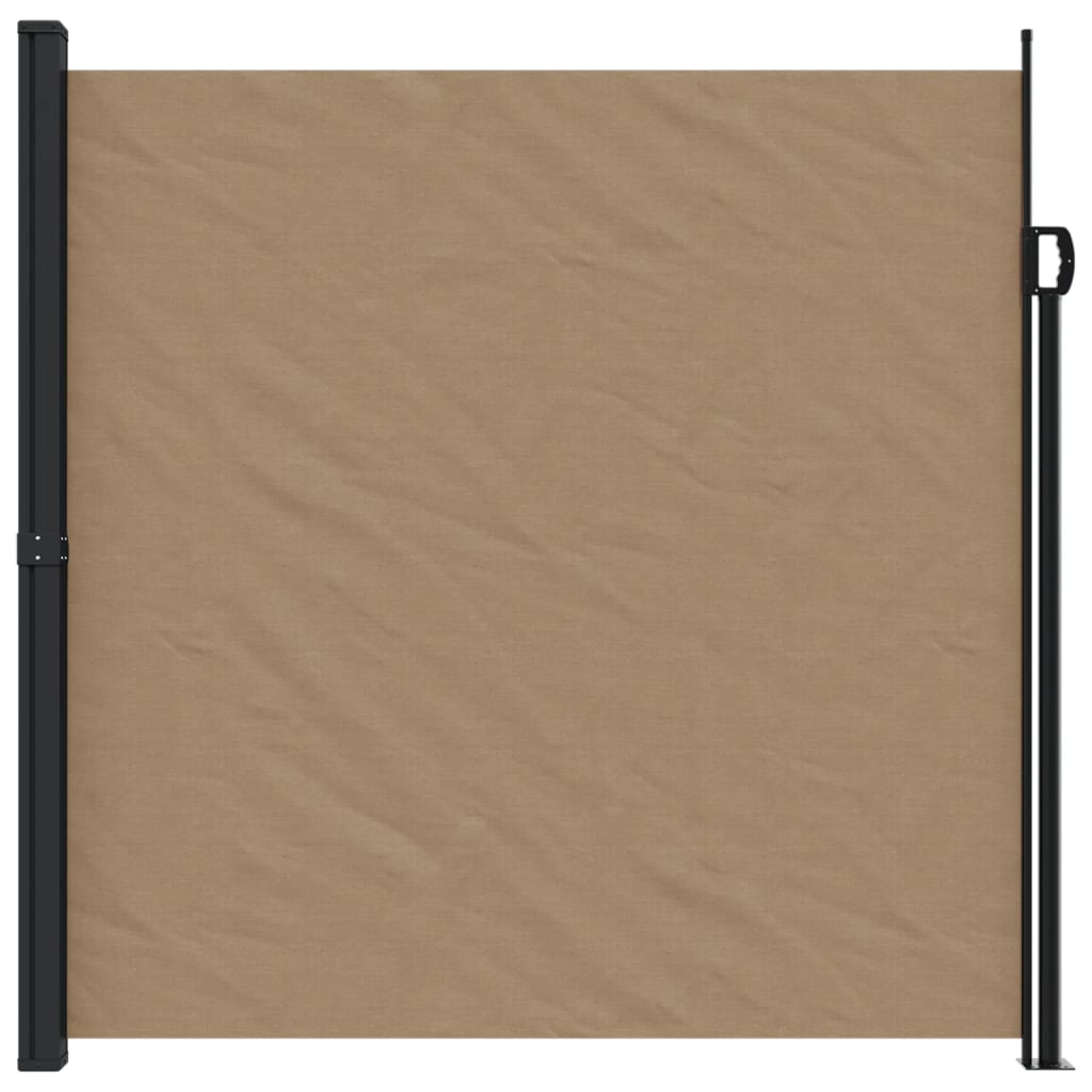 Vidaxl windscherm uittrekbaar 200x500 cm taupe