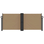 Vidaxl windscherm uittrekbaar 100x600 cm taupe