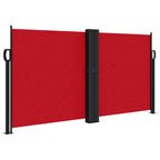 Vidaxl windscherm uittrekbaar 120x600 cm rood