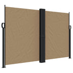 Vidaxl windscherm uittrekbaar 160x600 cm taupe