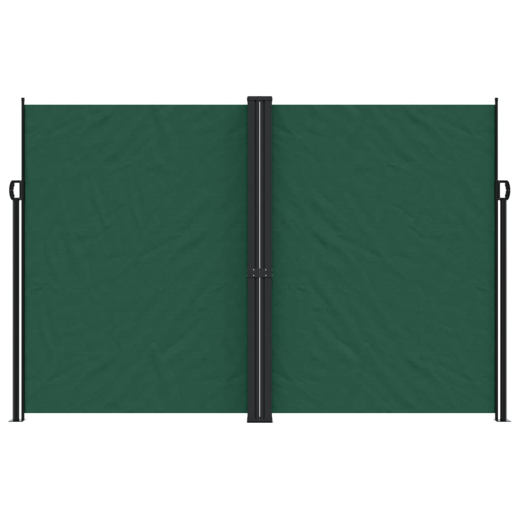 Vidaxl windscherm uittrekbaar 220x600 cm donkergroen