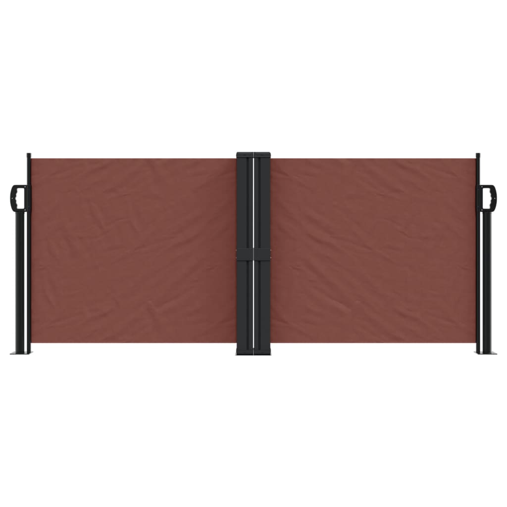 Vidaxl windscherm uittrekbaar 100x1000 cm bruin
