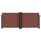 Vidaxl windscherm uittrekbaar 100x1000 cm bruin