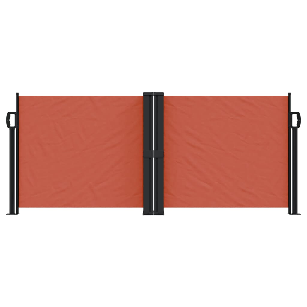 Vidaxl windscherm uittrekbaar 100x1000 cm terracottakleurig